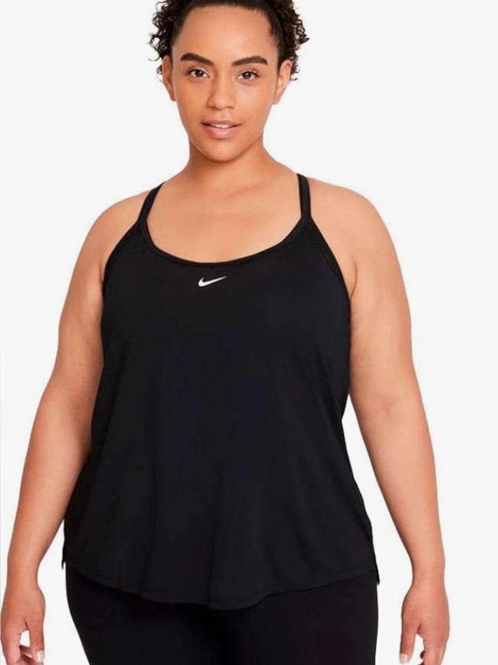 NWT Nike One Dri-FIT Classic Strappy Tank Top Black size XXL Womens